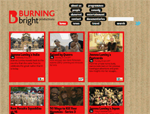 Tablet Screenshot of burningbrightproductions.co.uk